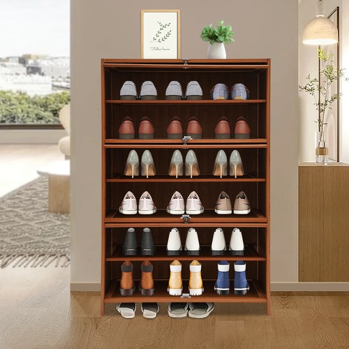 Entryway bamboo 6 tier - 32", 6-tier