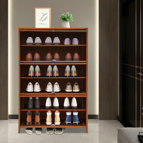Entryway bamboo 6 tier - bamboo, 6-tier