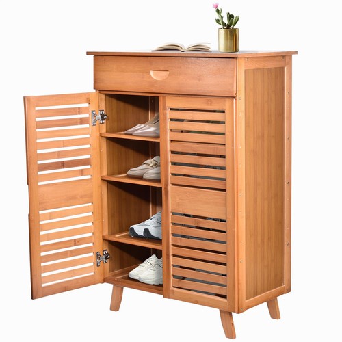 Large wooden shoe cabinet - shoe,