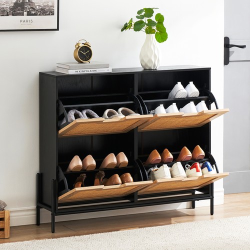 Rattan shoe storage cabinet - shoe,