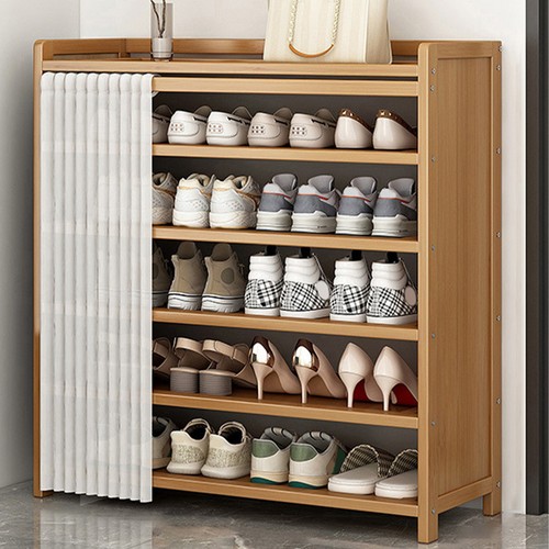 Tier wooden shoe cabinet - shoe,