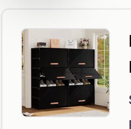 Shoe cabinet with - shoe, flip
