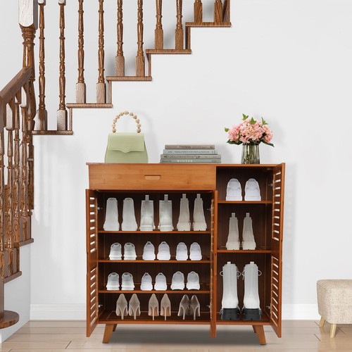 Large wooden shoe cabinet - wooden,