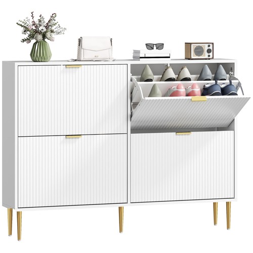 Homcom slim shoe storage - shoe,