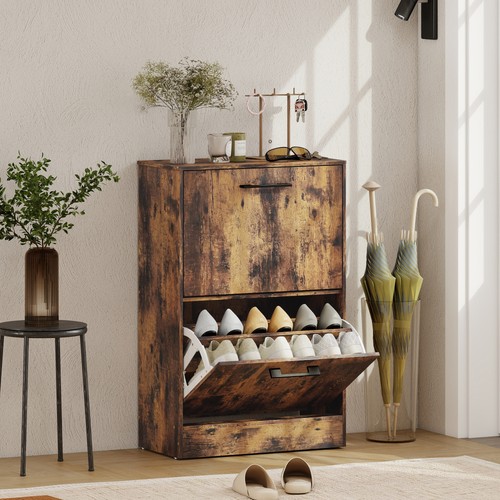 Shoe cabinet with flip - with,