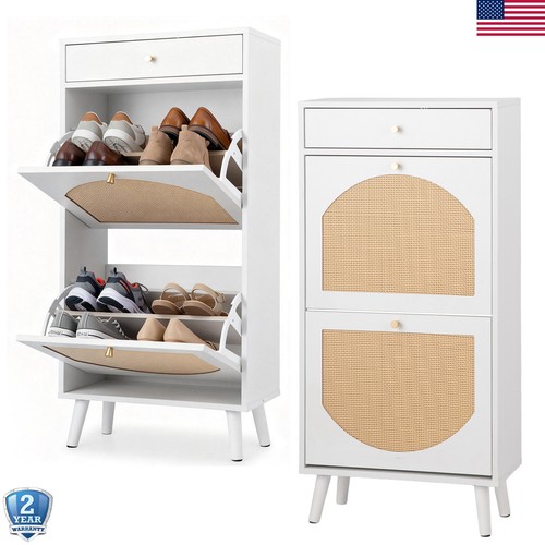 Shoe cabinet with flip - cabinet, door