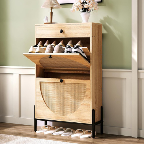 Slim oak shoe - oak, with