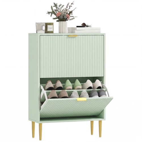 Homcom slim shoe - slim, storage
