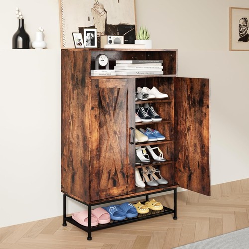 Tier farmhouse shoe cabinet - farmhouse,