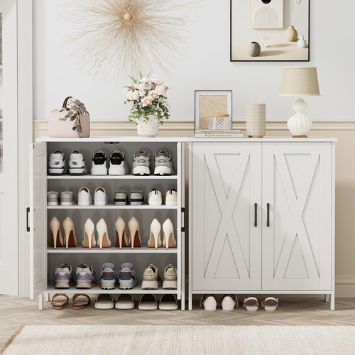 Farmhouse shoe cabinet barn - cabinet,