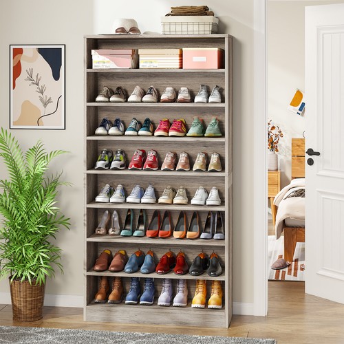 Tier tall shoe cabinet - 9-tier,