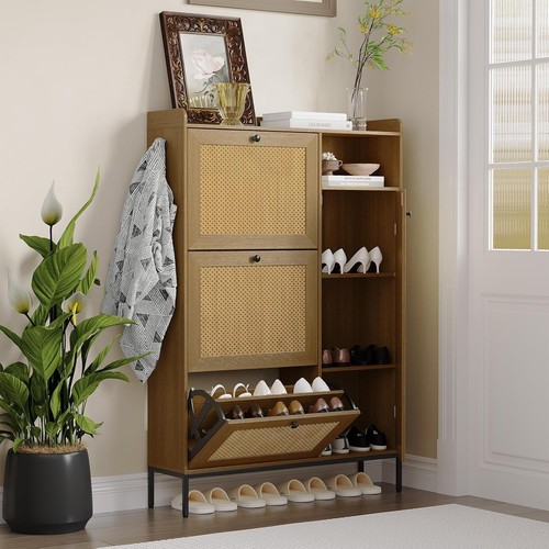 Ratten shoes cabinet with - shoes, 3