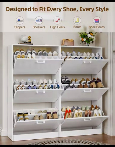 White shoe cabinet for - shoe,
