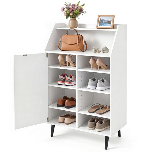 Shoe storage cabinet - cabinet, w/2-tier