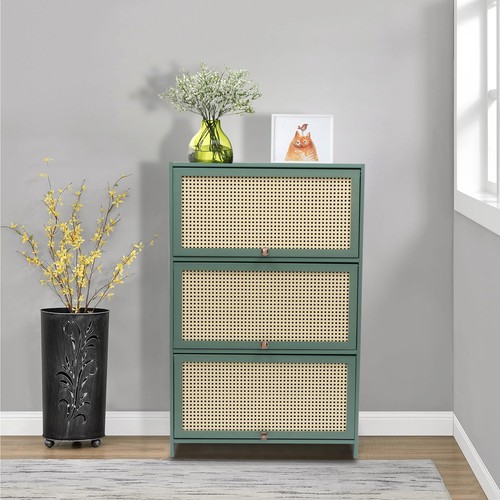 Shoe storage cabinet - cabinet,, bamboo