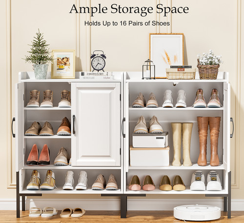 Entryway shoe cabinet with - cabinet, 2
