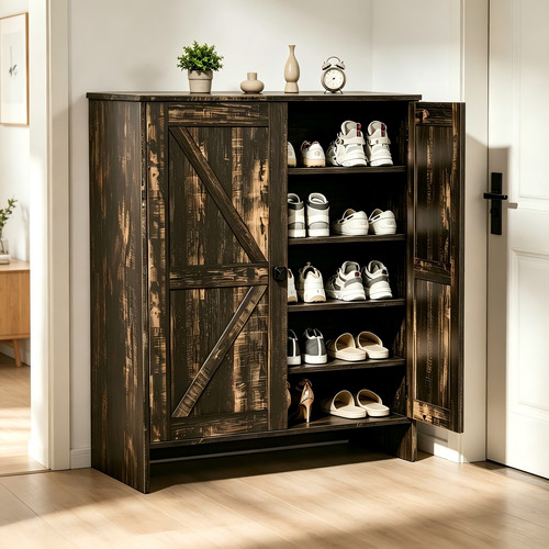 Door barn shoe cabinet - barn,