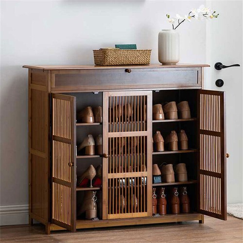 Large wooden shoe cabinet - wooden,