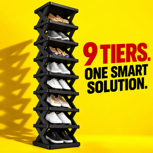 Narrow vertical shoe cabinet