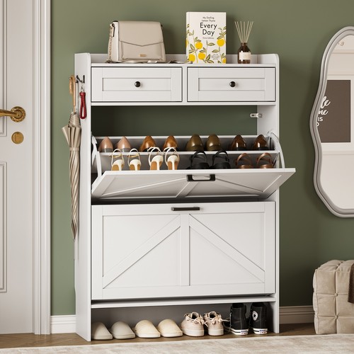 Shoe cabinet with - cabinet, flip