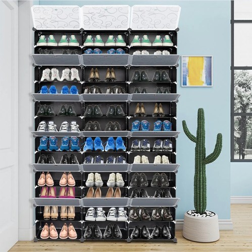 Tier pair shoe rack - 72-pair,