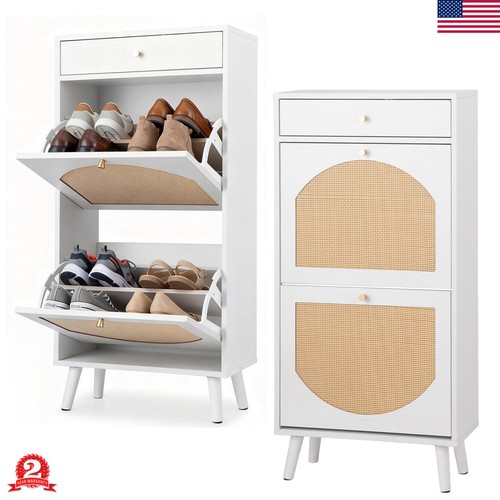 Shoe cabinet flip door - ,