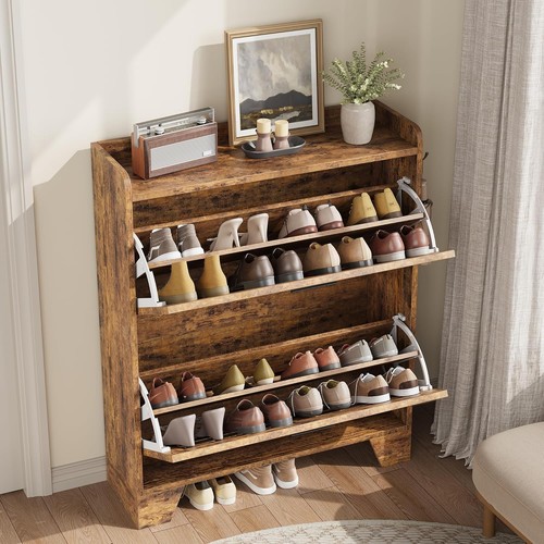 Shoe cabinet with flip - cabinet,