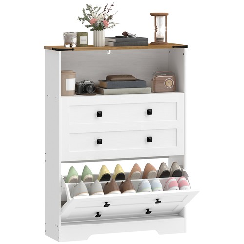 Homcom narrow shoe - homcom, cabinet