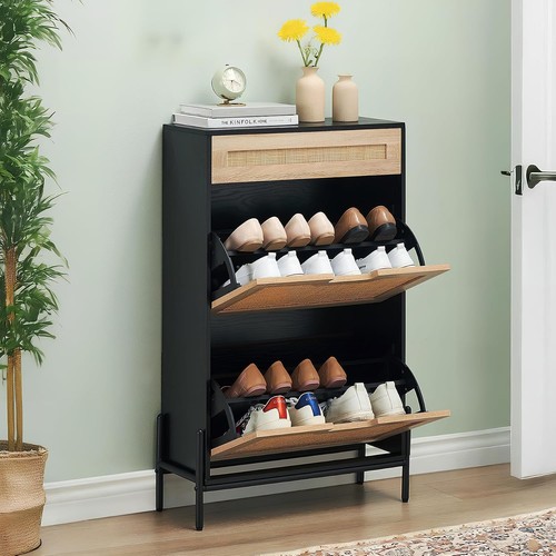 Rattan shoe cabinet - rattan,