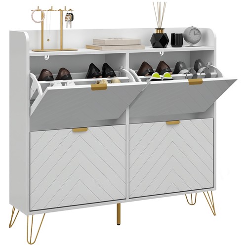 Homcom narrow shoe storage - narrow,