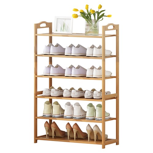 Tier shoe rack bamboo mdf - 5,